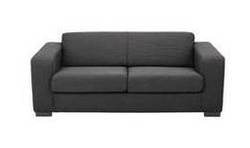 Ava Fabric Large Sofa - Charcoal
